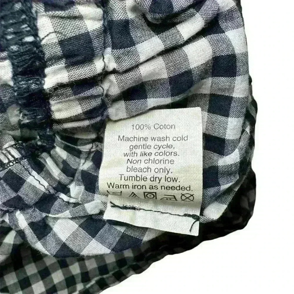 J. Crew Navy and White Gingham Romper Sz. XS Light weight - Picture 7 of 7